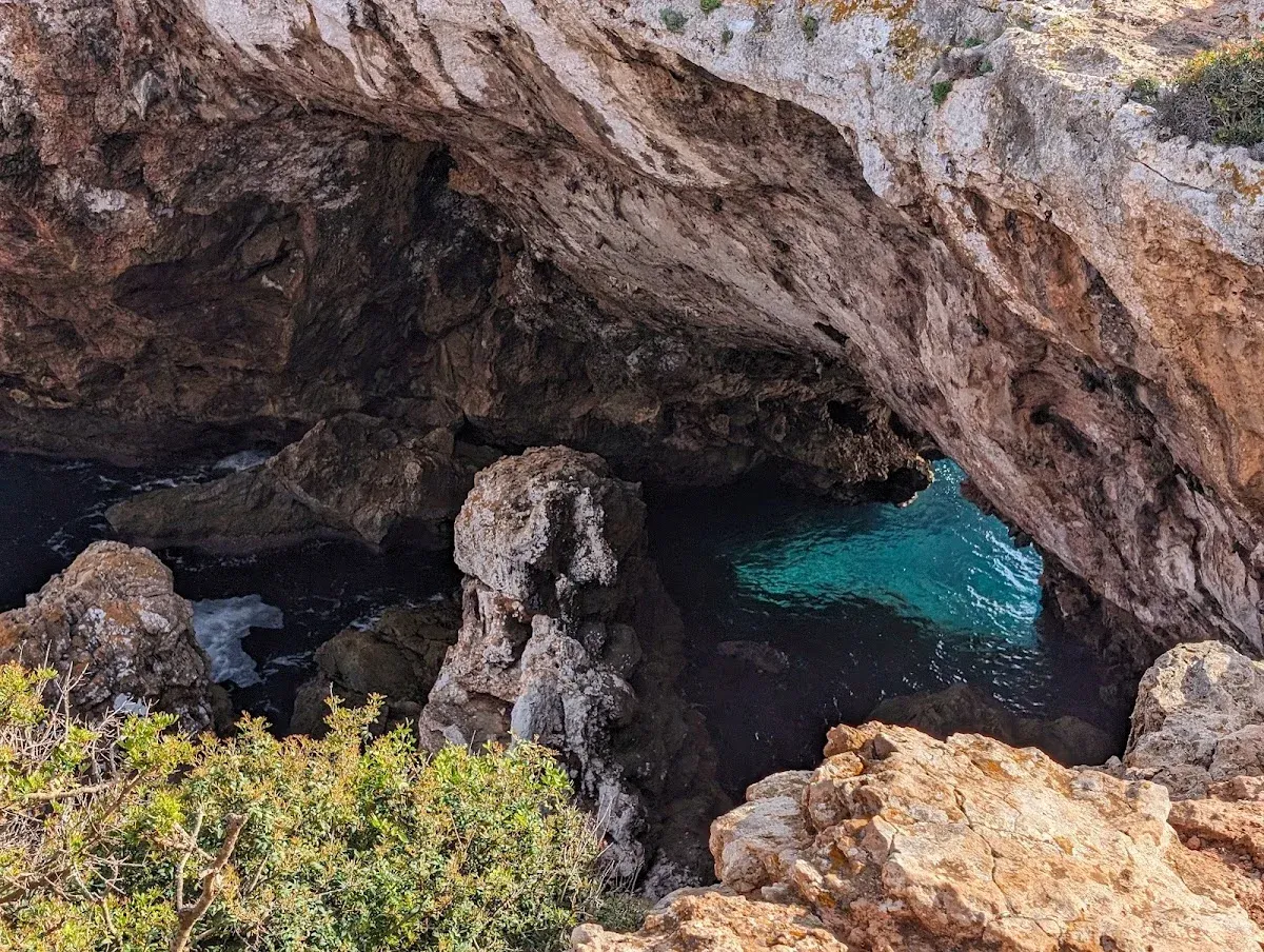 Scenic hike path to Es Calo Blanc